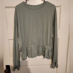 Large A New Day Peplum Blouse